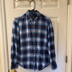 Blue Plaid Men's Shirt